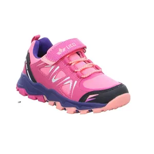 LICO Kinder Sportschuh Pink Lederimitat 