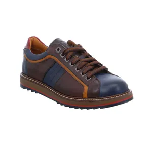 EXTON Halbschuhe Sneaker Braun Leder EXTON Halbschuhe Sneaker Braun Leder