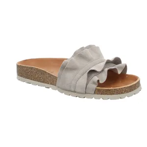 VERBENAS Pantolette Beige Leder 