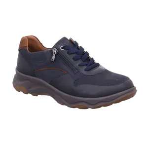 WALDLÄUFER Halbschuhe Sneaker Blau Leder 
