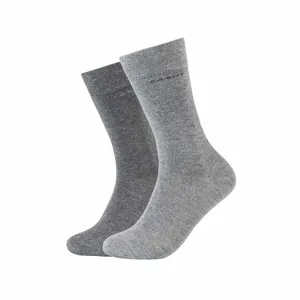 CAMANO Freizeitsocken Grau Textil  2-ER Pack 
