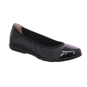 CAPRICE Ballerina Schwarz Leder  "Super soft" 
