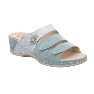 MUBB mit Wechselfussbett Pantolette Pastelgrün Leder MUBB mit Wechselfussbett Pantolette Pastelgrün Leder