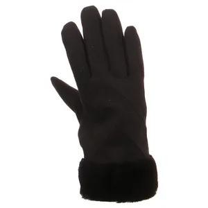 ISOTONER Damen Handschuh Schwarz Leder ISOTONER Damen Handschuh Schwarz Leder