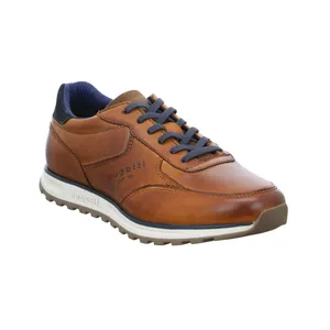 BUGATTI SHOES Halbschuhe Sneaker Cognac Leder 