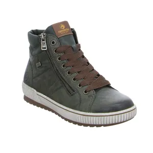 REMONTE mit TEX Membrane Mid Cut Sneaker Olive Leder REMONTE mit TEX Membrane Mid Cut Sneaker Olive Leder