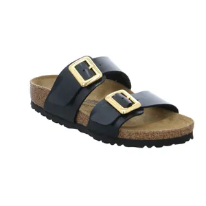 BIRKENSTOCK Bio-Fussbett Schwarz Lederimitat 