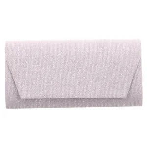 * Clutch / Abendtasche Silber Textil * Clutch / Abendtasche Silber Textil