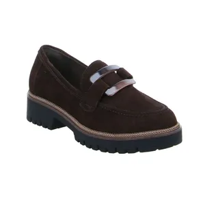 TAMARIS Slipper Braun Leder TAMARIS Slipper Braun Leder