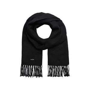 JACK & JONES Fransen Schal Schwarz Textil JACK & JONES Fransen Schal Schwarz Textil