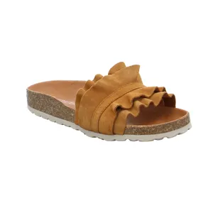 VERBENAS Pantolette Cognac Leder 