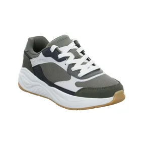 SKECHERS Sneaker Jungen-Halbschuh Binder Olive Textil 