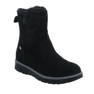 IMAC Stiefelette Mädchen-Winter-Bottine Schwarz Leder 