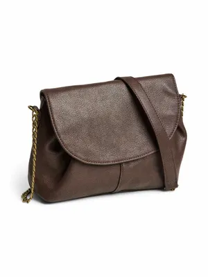 PIECES Handtasche mit Überschlag Khaki Lederimitat PIECES Handtasche mit Überschlag Khaki Lederimitat