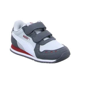 PUMA unisex Sneaker Baby-Sport-Bottine Grau Lederimitat 