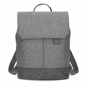 ZWEI Rucksack Grau Textil 