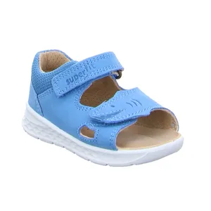 SUPERFIT Minilette Baby-Sandale Blau Leder 