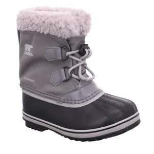 SOREL Schneestiefel Kinder-Snowboot Grau Lederimitat SOREL Schneestiefel Kinder-Snowboot Grau Lederimitat