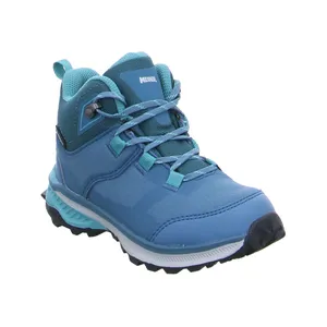 MEINDL mit Gore Tex Kinder-Wanderschuhe Blau Lederimitat MEINDL mit Gore Tex Kinder-Wanderschuhe Blau Lederimitat