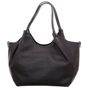 * Shopper Schwarz Leder 