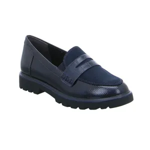 TAMARIS Slipper Navy Lederimitat TAMARIS Slipper Navy Lederimitat