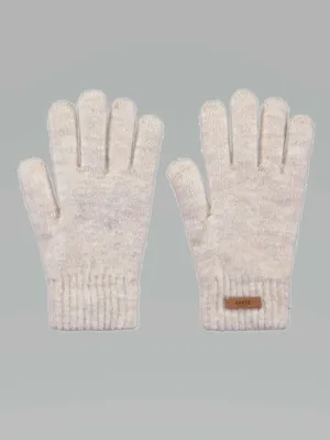 BARTS Finger Strickhandschuh Offwhite Textil BARTS Finger Strickhandschuh Offwhite Textil