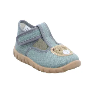 FISCHER Baby-Hausschuh Khaki Textil  Unisex 