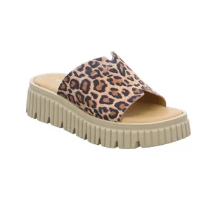 TAMARIS Pantolette Leopard Leder TAMARIS Pantolette Leopard Leder