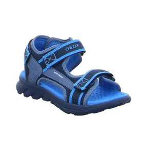 GEOX Jungen-Sandale Kleinkinder-Sandale Blau Lederimitat 