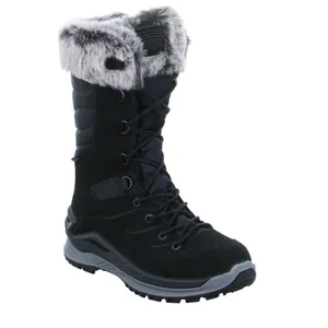 LOWA Snowboots Damen Schwarz Leder 
