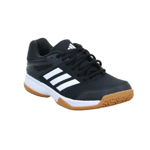 ADIDAS Indoor Freizeitschuh Schwarz Lederimitat 