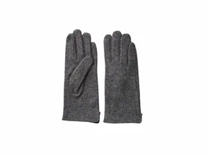 PIECES Strickhandschuh Grau Textil PIECES Strickhandschuh Grau Textil