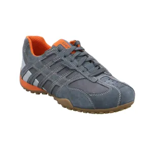 GEOX Halbschuhe Sneaker Grau Leder 