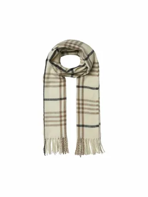 PIECES 190x65cm, Fransen Schal Offwhite Textil PIECES 190x65cm, Fransen Schal Offwhite Textil