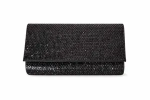 LA STRADA Clutch / Abendtasche Schwarz Synthetik LA STRADA Clutch / Abendtasche Schwarz Synthetik