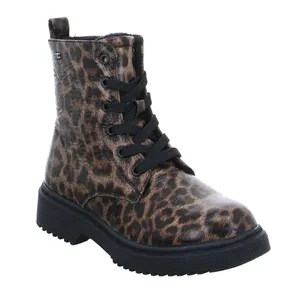 INDIGO Must-Have Winter-Stiefelchen Mädchen-Winter-Bottine Leopard Synthetik 