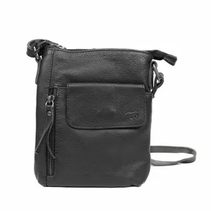 BEAR DESIGN Handybag Umhängetasche Schwarz Leder BEAR DESIGN Handybag Umhängetasche Schwarz Leder