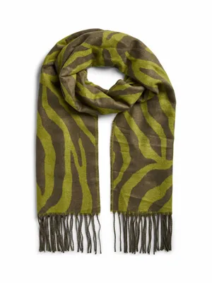 PIECES Schal mit Fransen Schal Grün Textil PIECES Schal mit Fransen Schal Grün Textil