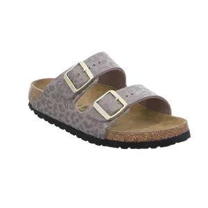 BIRKENSTOCK Bio-Fussbett Leopard Lederimitat 