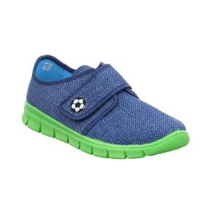 SUPERFIT Unisex Kinder-Hausschuh Jeansblau Textil SUPERFIT Unisex Kinder-Hausschuh Jeansblau Textil