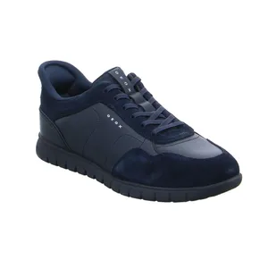 GEOX Halbschuhe Sneaker Blau Leder GEOX Halbschuhe Sneaker Blau Leder