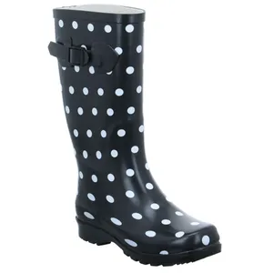 BECK Damen-Gummistiefel Schwarz Synthetik 