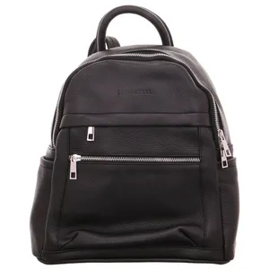SCHUHENGEL Rucksack Schwarz Leder SCHUHENGEL Rucksack Schwarz Leder