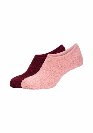 CAMANO Sneaker ABS 2-ER P. Antirutsch-Socken Bordeau Textil 