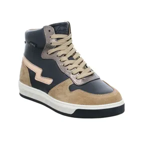 GATTINO Sneaker High Mädchen-Winter-Bottine Schwarz Leder GATTINO Sneaker High Mädchen-Winter-Bottine Schwarz Leder