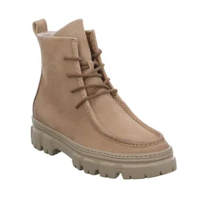 PAUL GREEN Boot Beige Leder 