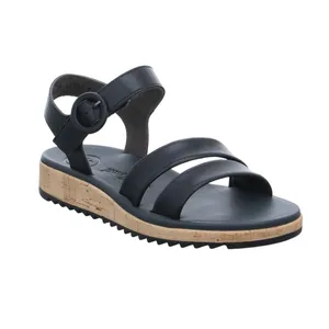 PAUL GREEN Sandalette Schwarz Leder 