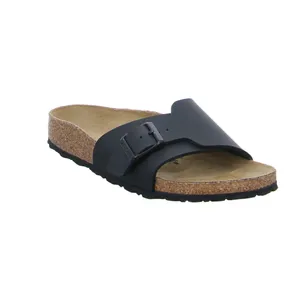 BIRKENSTOCK Bio-Fussbett Schwarz Lederimitat 