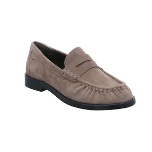 TAMARIS Mokassin Taupe Leder TAMARIS Mokassin Taupe Leder