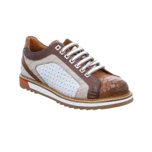 EXTON Halbschuhe Sneaker Braun Leder EXTON Halbschuhe Sneaker Braun Leder